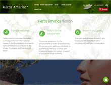 Tablet Screenshot of herbs-america.com